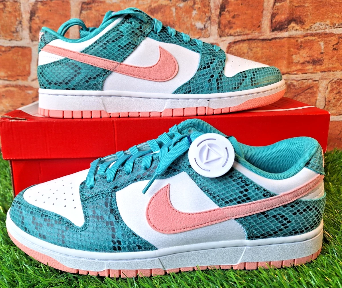 Nike Dunk low. size 10.5. washed teal snakeskin. pink. Teal. Original box. eBay Nike Dunk Low ME | Snakeskin | DR8577-300 | US 10 | eBay main image 3
