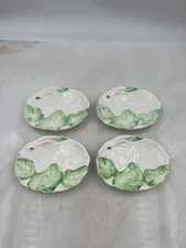 Vintage 1987 Haldon Group Bunny Rabbit Plates Set 4 Made in Japan 7" Ceramic