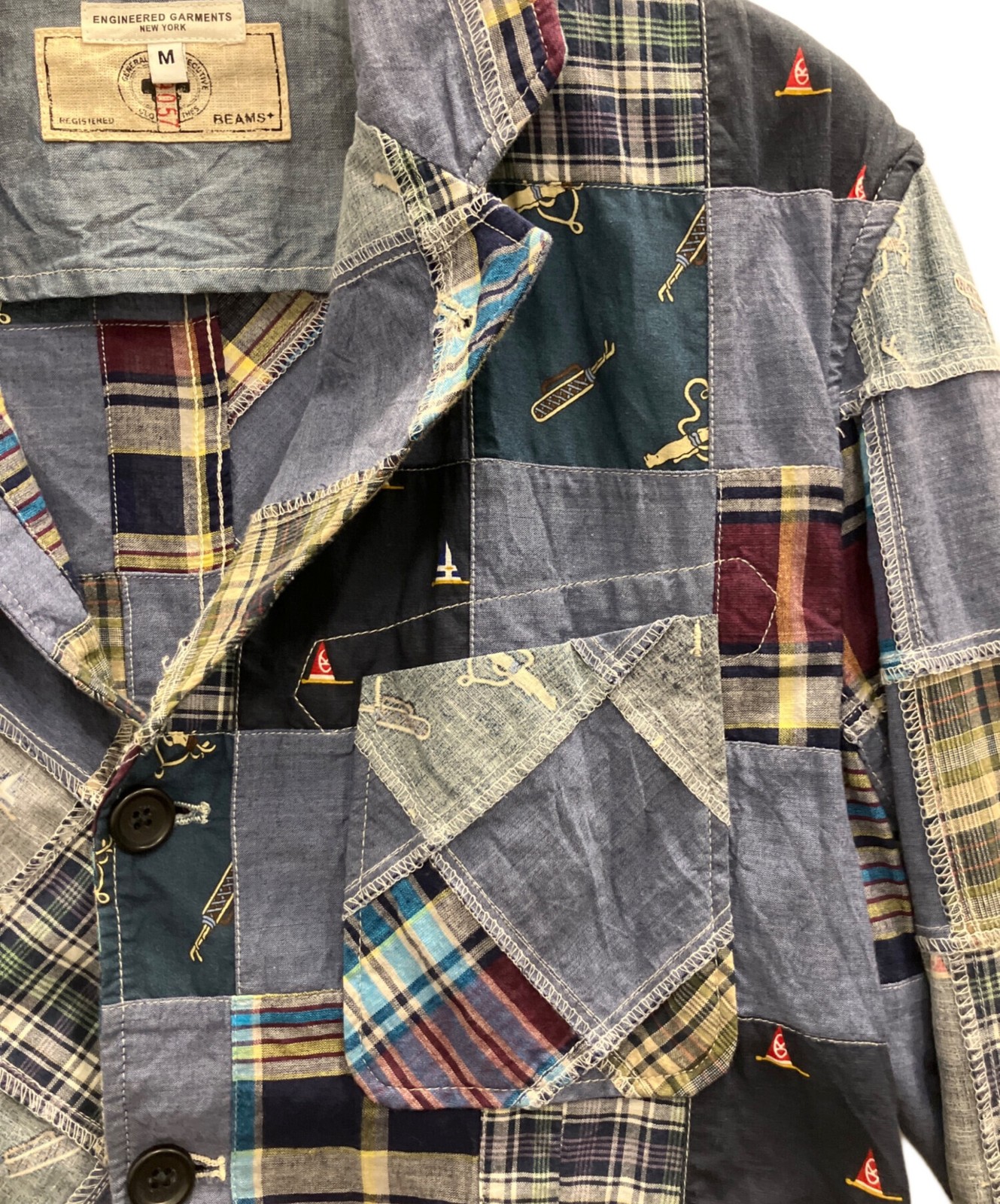 Engineered Garments × BEAMS PLUS patchwork jacket… - image 5