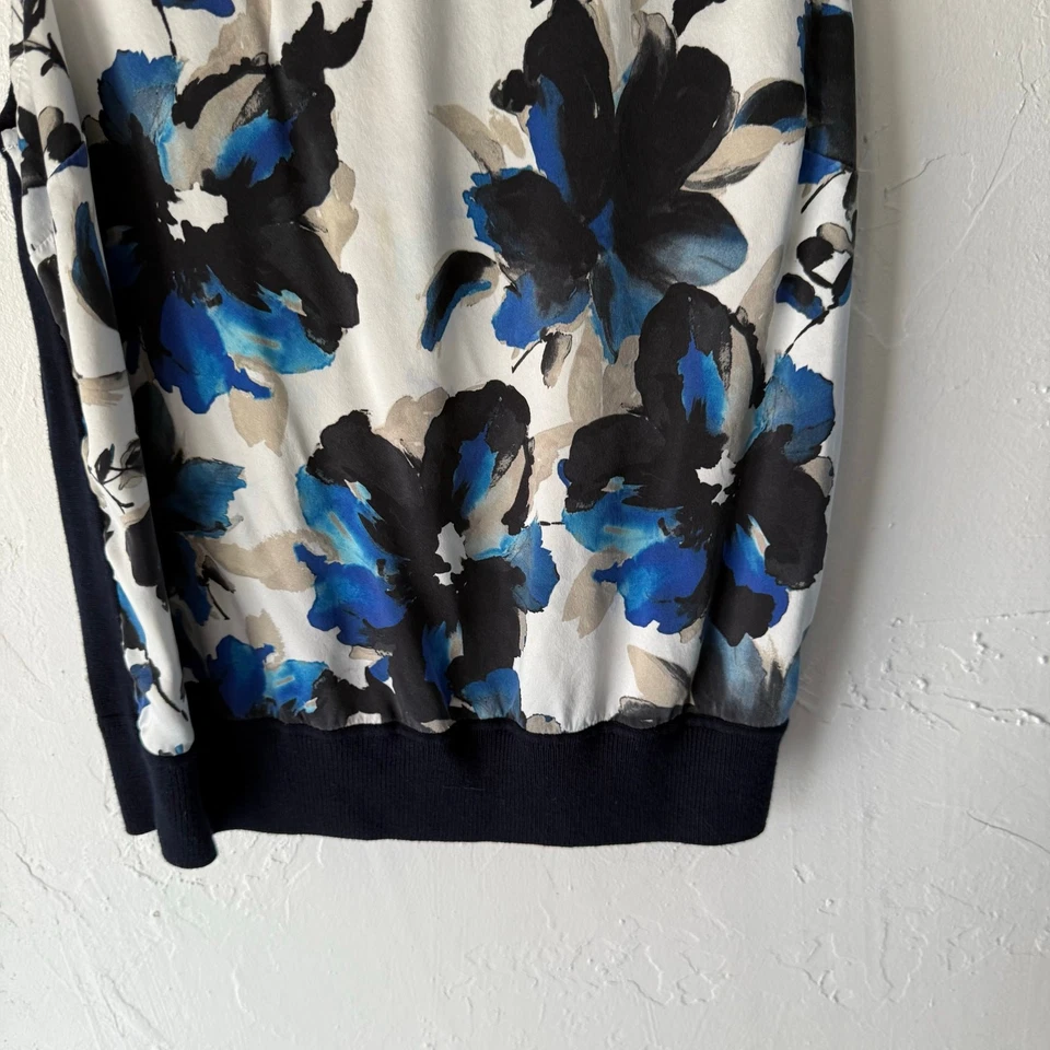 St. John размер маленький цветочный вискозы шерсти шелк кашемир цветочный свитер без рукавов - Изображение 3 из 4