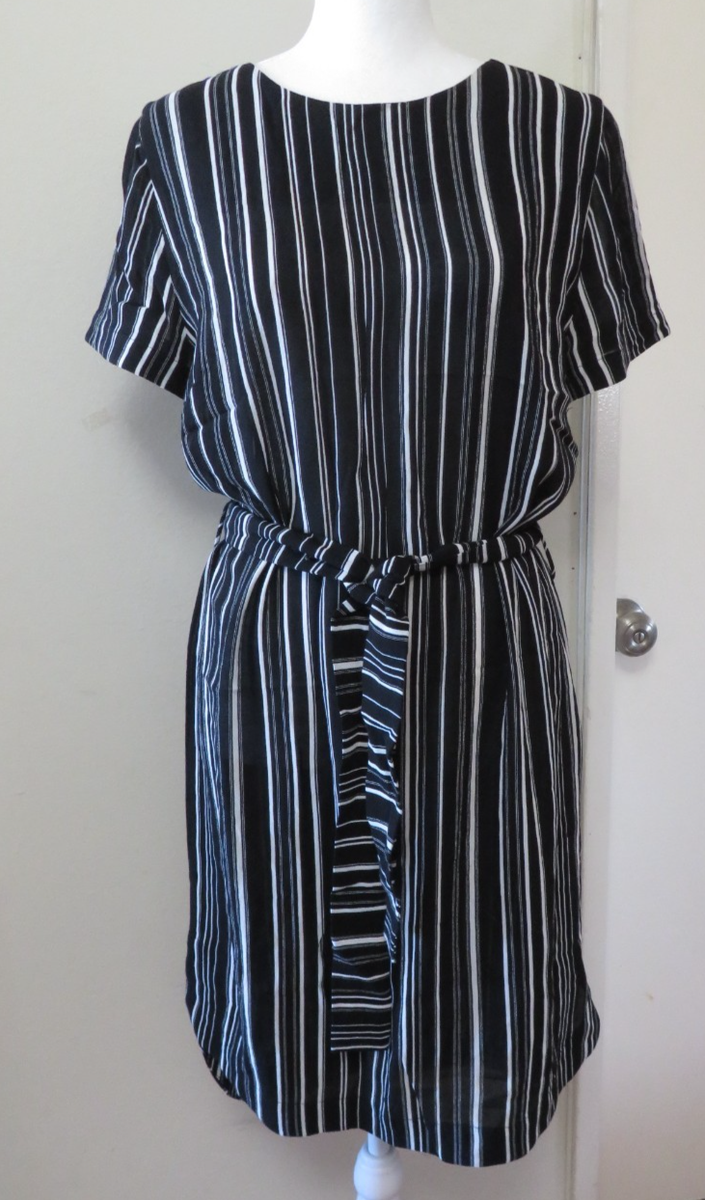 zimmermann black and white striped dress Rebellion Stripe Rope Trim Midi Skirt