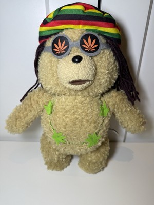 Offizieller Rastafarian Rasta sprechender Tedbär Stofftier 18 Zoll brandneu