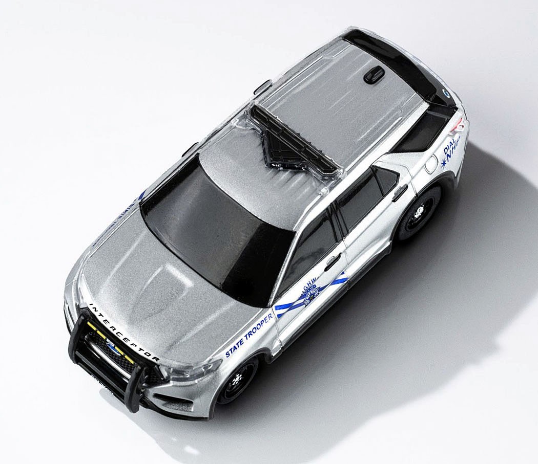 AFX Mega G+ Police Interceptor HO Slot Car #22105 w/ LED Lights! BACK ...