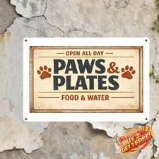 Personalized Dog Lover Gift Metal Sign 12x8 Inch Wall Decor