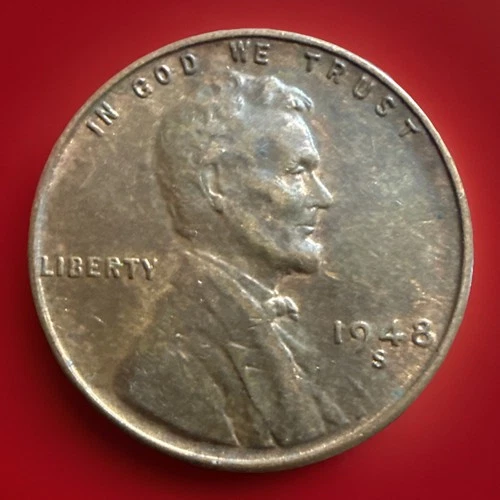 1948-S AU RB Actual Coin Lincoln Wheat Cent “Best Value On eBay” FAST S&H 1678
