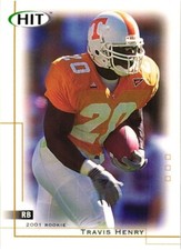 2001 SAGE HIT TRAVIS HENRY RC ROOKIE FOOTBALL CARD $0.99 VALUE BOX