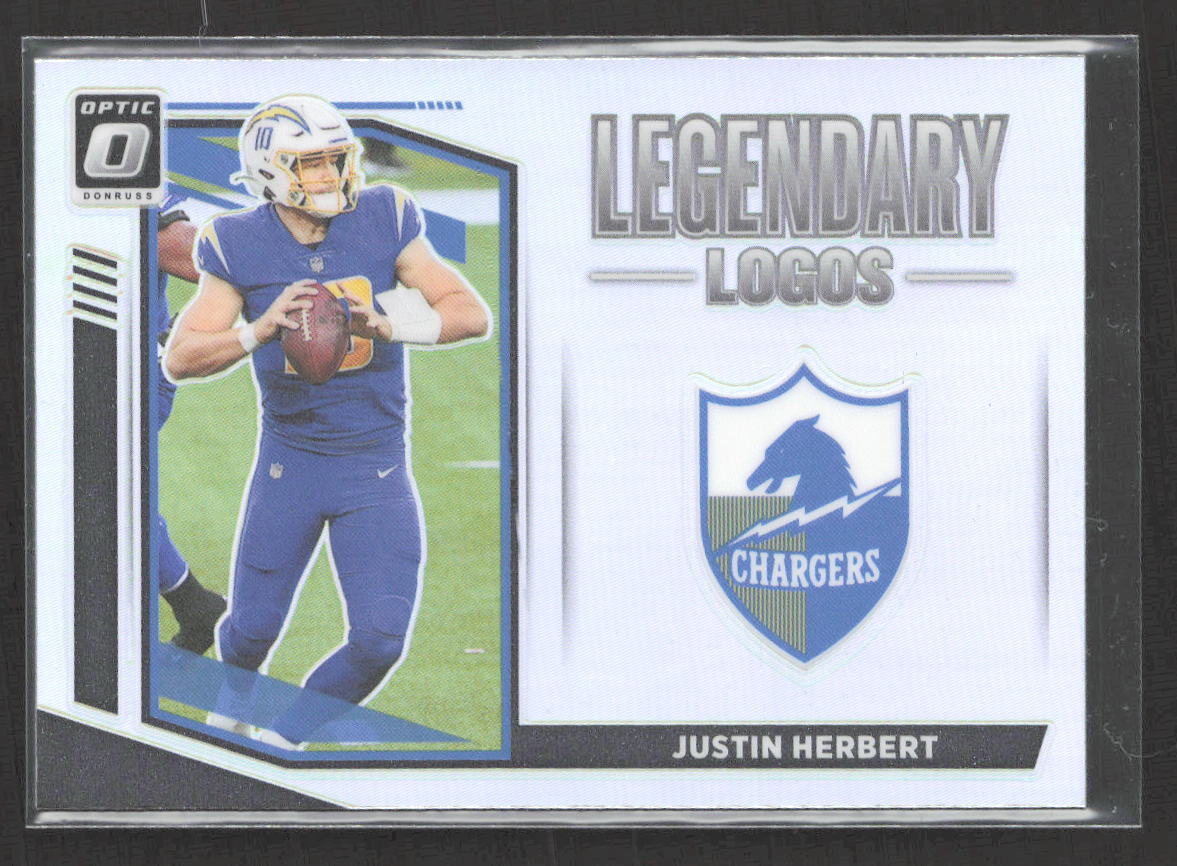 2021 Donruss Optic Justin Herbert #LL-12 Legendary Logos SILVER     Chargers