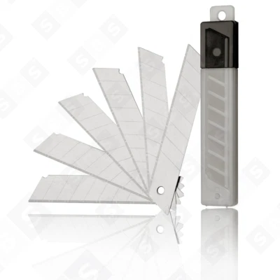 SBS® Abbrechklingen 18mm/ 0,4mm oder 0,5mm Klingen Cuttermesser Ersatzklingen