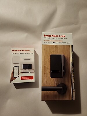SwitchBot Lock Smart Lock Wifi + SwitchBot Hub Mini New Black