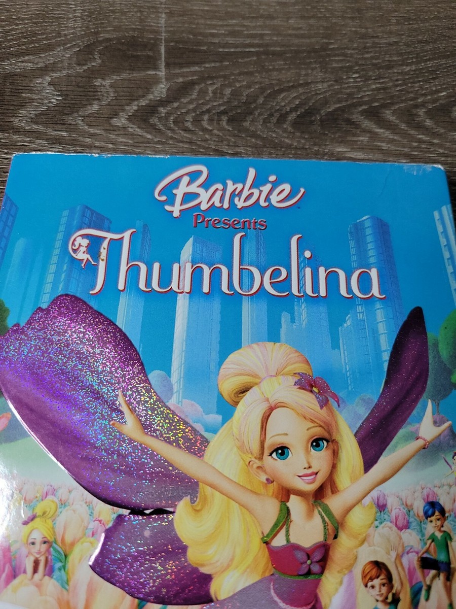 Barbie Presents: Thumbelina (DVD, Widescreen, 2009) With Cardboard