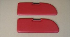 Coppia Pantina Aletta Parasole per Fiat 500 F L R Giardiniera Rosso Bordeaux