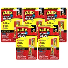 5 Twin Packs Flex Seal Super Glue No Drip GEL Formula 3 Gram Tubes
