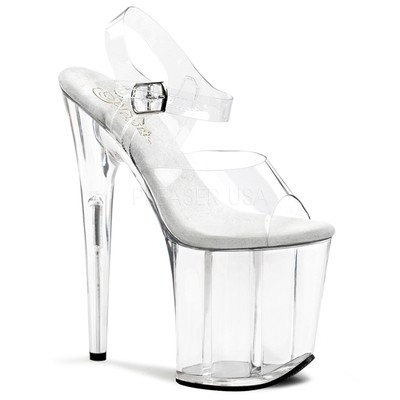 clear exotic dancer shoes