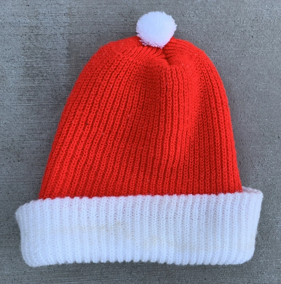 Vintage I’m A Little Stinker Acrylic Knit Hat Beanie Embroidered Skunk Patch  - Image 3 of 4