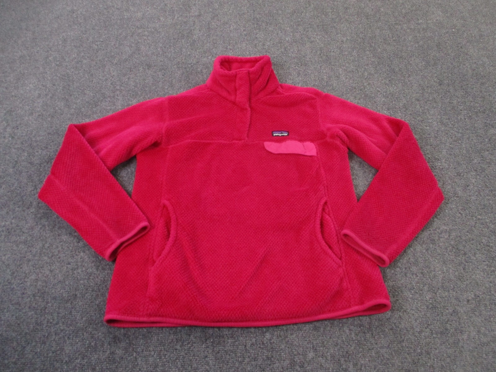 Patagonia Womens M Pink Snap-T Fleece Jacket for Outdoor Camping