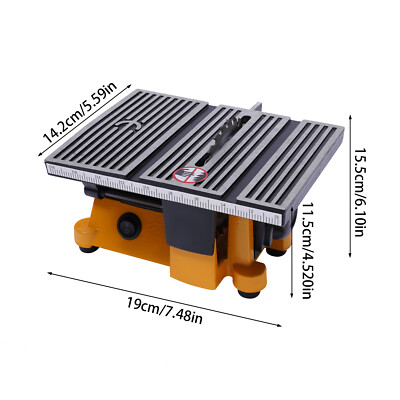 4'' Mini Electric Table Saw Craft Power Tool Hobby DIY Metal Wood Cutting Machine
