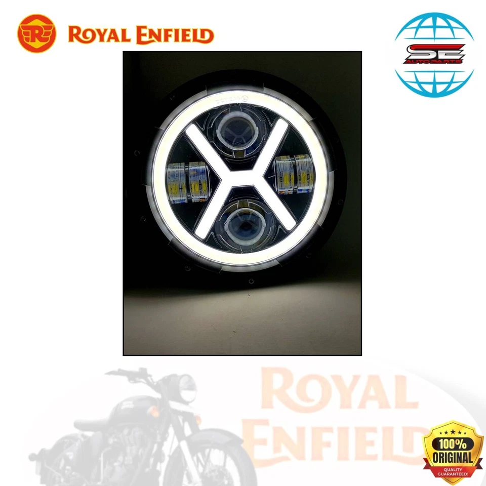 Royal Enfield New LED Scheinwerfer 7" für Hunter 350 Meteor 350 New Classic 350 - Bild 4 von 4