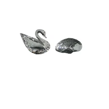 Swarovski crystal lot of 2 swan figurines