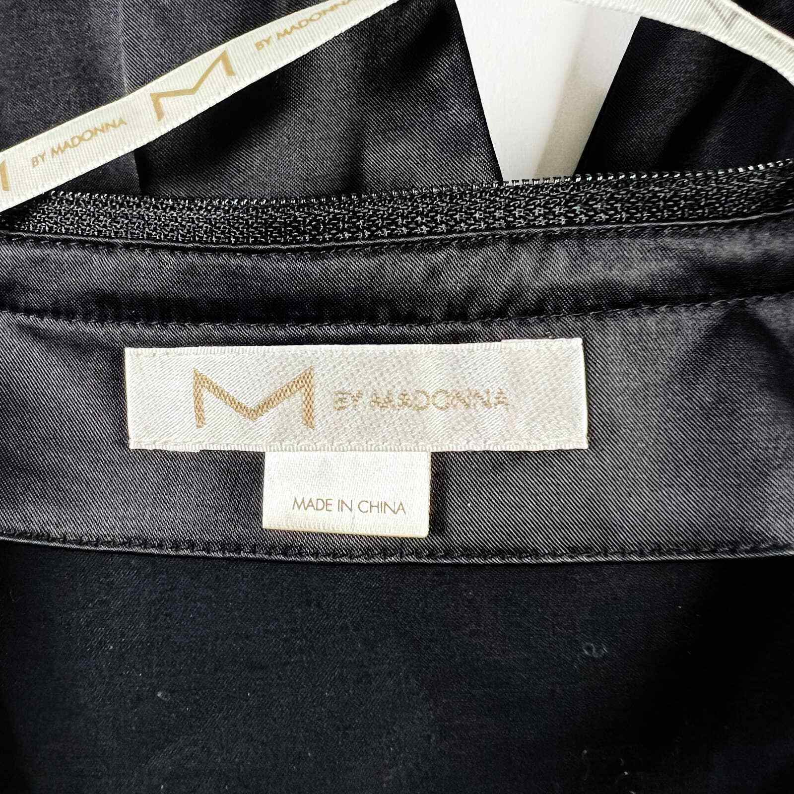 M by Madonna x H&M vintage y2k black satin rhines… - image 5