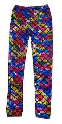 Erwachsene Meerjungfrau mehrfarbig Fischwaage Kostüm Leggings