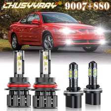 For Pontiac Sunfire 2000-2002 4x 9007880 Led Headlight Hilofog Lights Bulbs