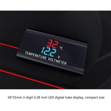 0.28 Inch Dual Displa Voltage Temperature Meter Monitor Voltmeter Thermometer 0.28 Inch Dual Displa Voltage Temperature Meter Monitor Voltmeter Thermometer