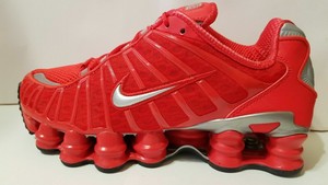 womens red nike shox
