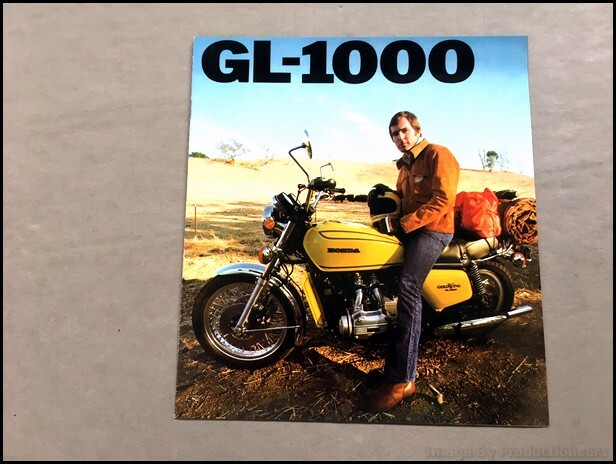 1976 Honda GL-1000 Goldwing Motorcycle Bike Vintage Sales Brochure - Main Image