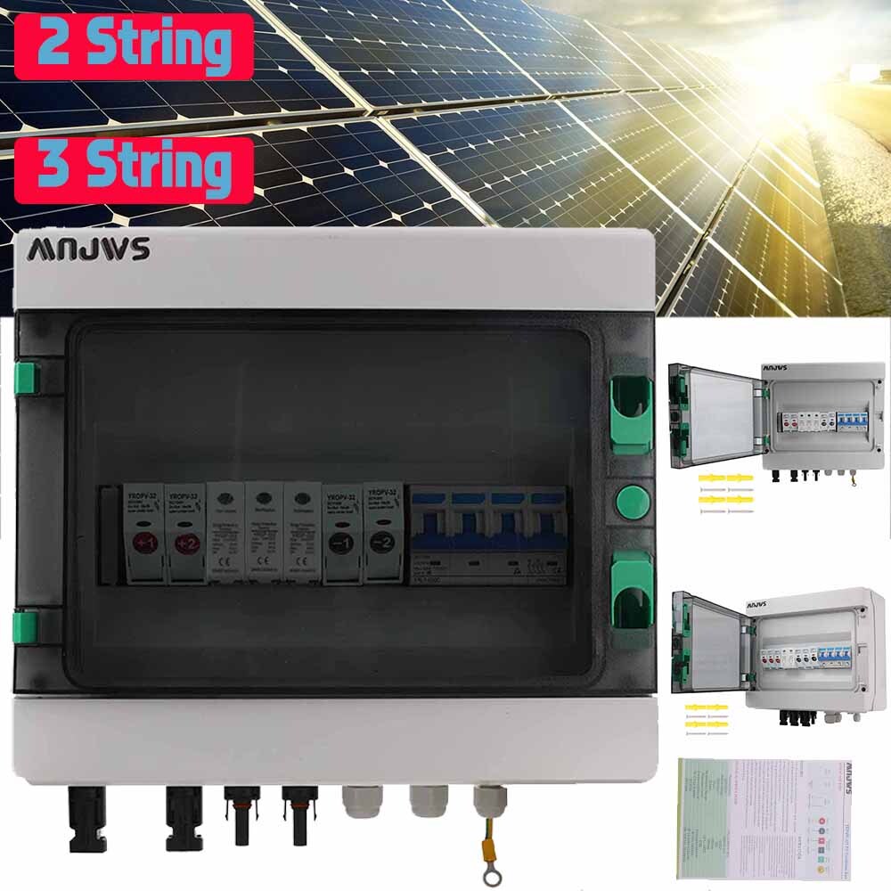 Professioneller PV Überspannungsschutz 40A/1000V DC - 3 Strings Solar Anschlusskasten IP65 Wasserdicht