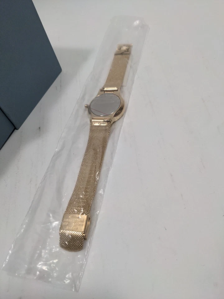 NEW Skagen Women's Freja Quartz Watch w MESH Stainless Steel Strap Gold SKW3027 - image 4 of 4