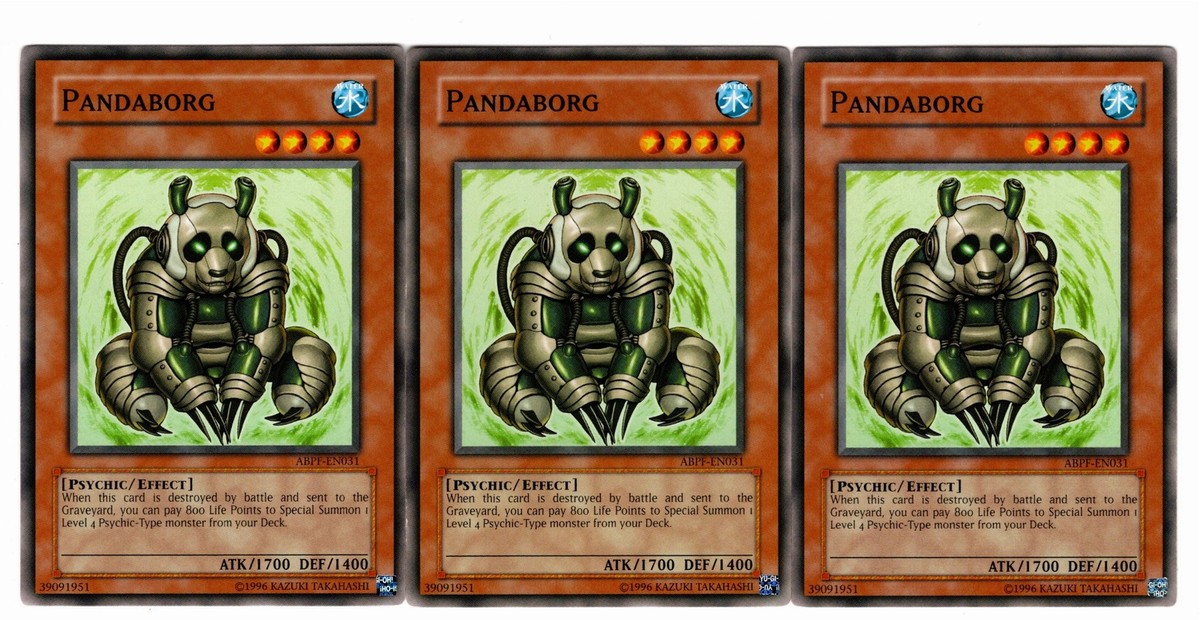 Yugioh- 3X Pandaborg - Common - Unlimited - ABPF-EN031 - Near Mint | eBay