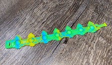 Christmas blue yellow green pop it fidget bracelet jewelry sensory toy nwot