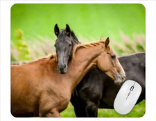 Horses Computer Non Slip Custom Mouse Pad Handmade