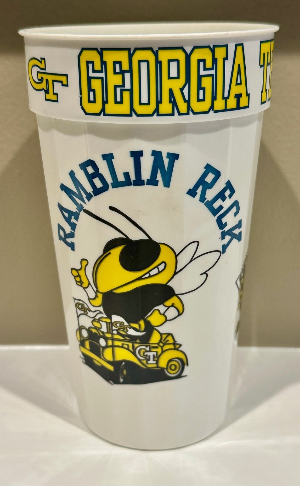 Vintage Georgia Tech Yellow Jackets Stadium Cup Gameday Souvenir Tailgate Cup