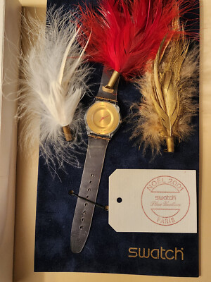 Swatch Watch PLUME DE FETE SFK136 Ltd Edition #3858 of 9,999 - 2001 New in Box