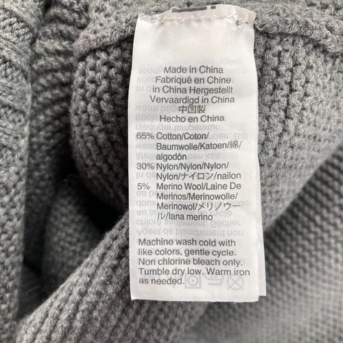 J Crew Knit Gray Sweater Womens XS Cotton Merino Blend Wool Neutral Basics - Picture 12 of 12