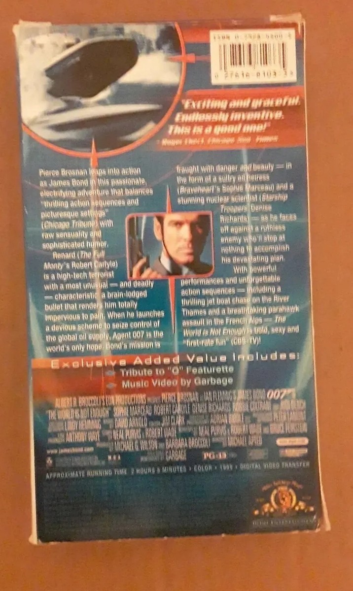 James Bond vhs movie The World Is Not Pierce