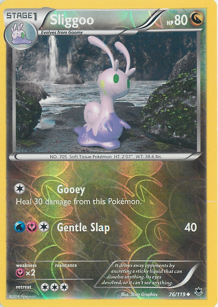 XY - Phantom Forces #76/119 Sliggoo Reverse Holo Uncommon