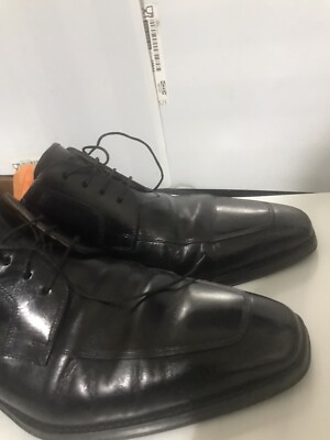 Magnanni Romelo Diversa  Derby, Black Leather, Mens Size 9 USA 42M