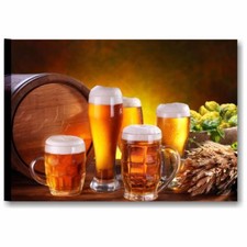 Birra 4 QUADRO MODERNO 70x50 QUADRI PUB ARREDAMENTO CUCINA PANINERIA STAMPA TELA