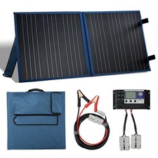 100W 150W 160W 200W Solar Panel Kit 12V Foldable Portable Suitcase Mono Camping