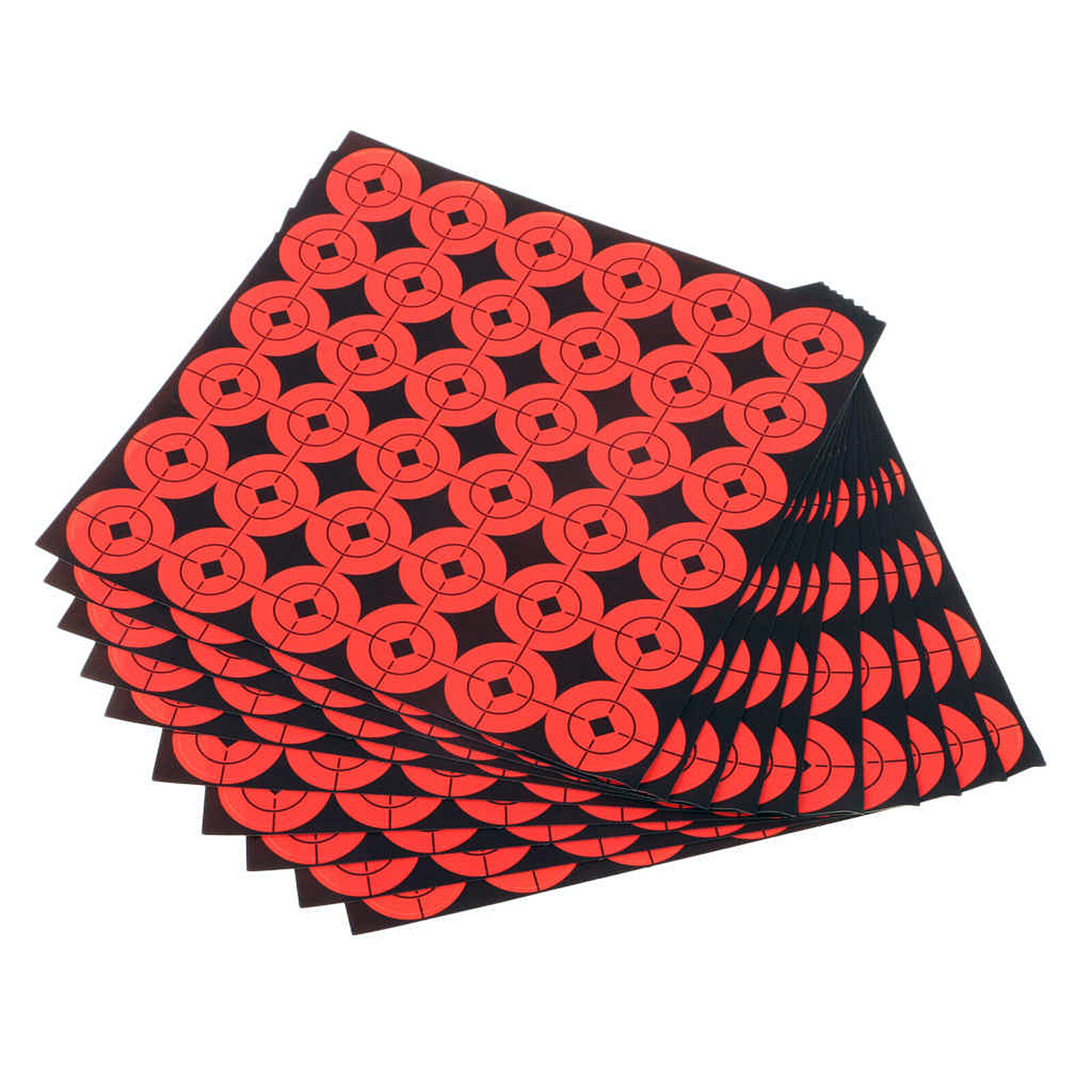 GunTuff 1"" Training Targets - 10 Pack 360 Stickers Airgun Rifle Pistol Adhesive
