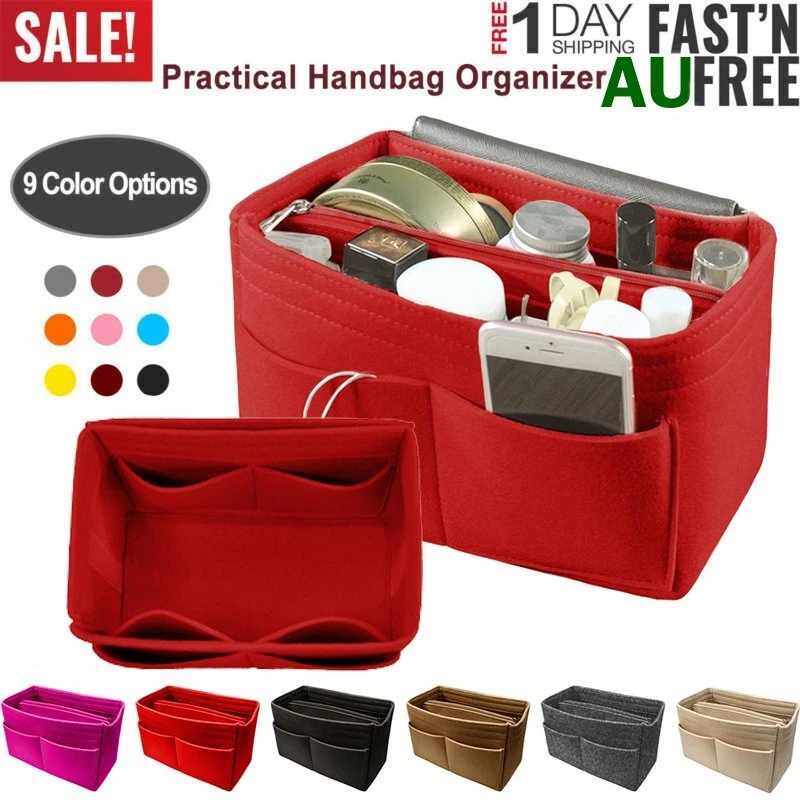 Felt Bag Purse Organiser Insert For Speedy 30 35 and Neverfull MM