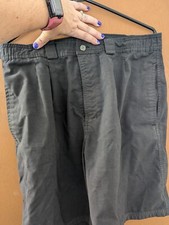 Vintage 90s Bugle Boy Gray Shorts Size 32W