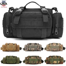 Tactical Fanny Bag Assault Waist Bag Hip Belt MOLLE Sling Army Lumbar Gear Pouch