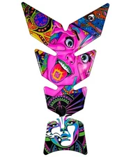 Motorcycle Tank Pad Protector Decal - 3D Motorcycle Sticker for Sport Bikes.