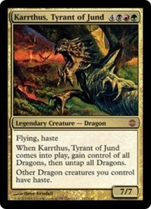 Karrthus, Tyrant of Jund x1 - Alara Reborn - Moderate Play, English - Alara Rebo