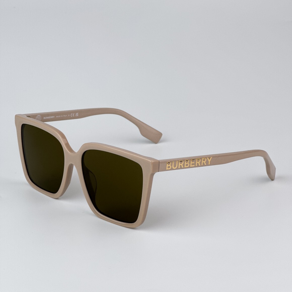BURBERRY スクエアフレムサンクラス BE4411D 380773 Burberry Women Sunglasses Beige Dark Brown Square BE4411D