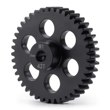 Steel M1 Pinion Gear 34T-45T 5mm Shaft Motor Gears for 1/8 1/10 RC Brushless ...