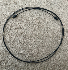 TOSLINK to Mini-TOSLINK Optical Fiber Audio Cable 6 ft Black 18 AWG